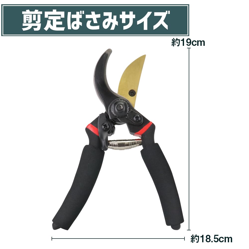 Amazon | 剪定バサミ 軽量 カーブグリップ 鋭い切れ味 疲れにくい