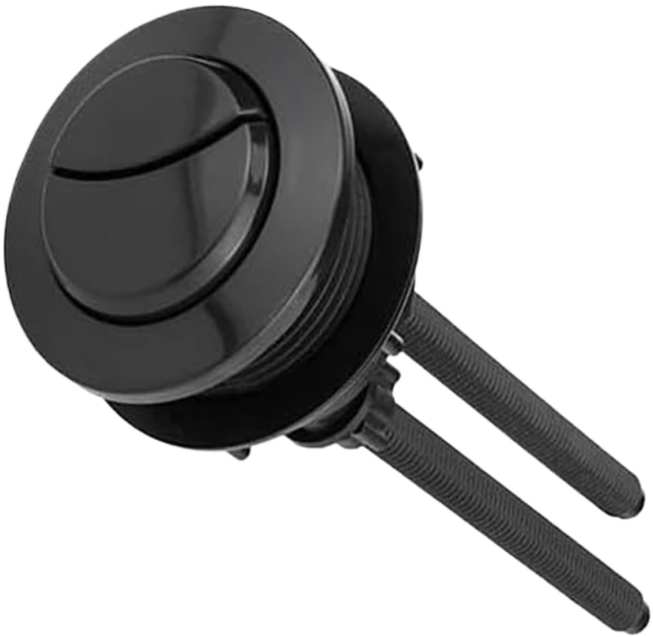 Toilet Push Button Flush Replacement, Toilet Cistern Push Button Black 58mm Dual Flush Round Head