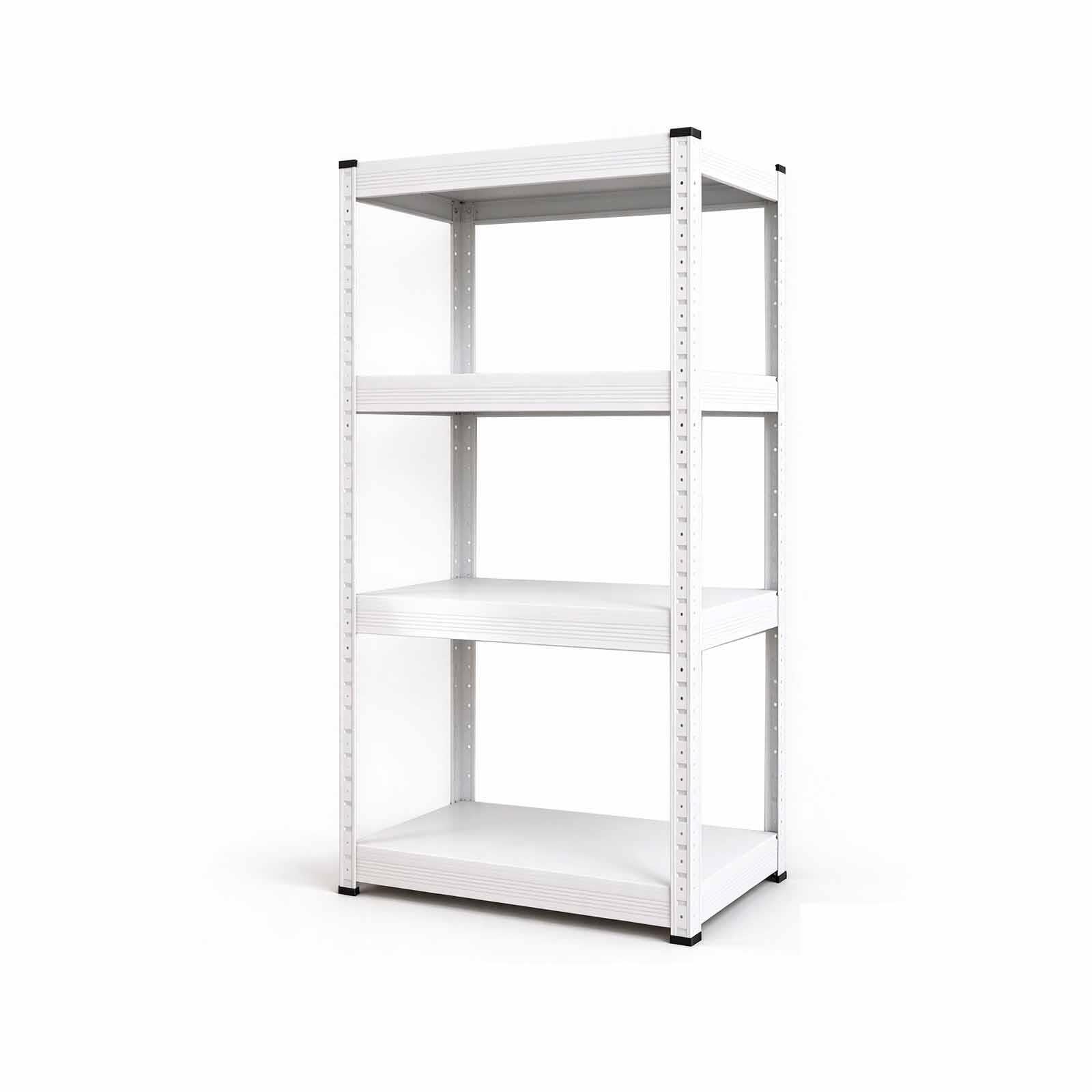 Scaffale Bianco Acciaio Carbonio Regolabile Senza Bulloni per Cucina