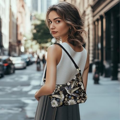 Image of Handbag for Women Leather Underam Shoulder Bag with Zipper Fashion Work Purse Waterproof Travel Wallet