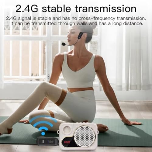 Micrófono inalámbrico 2.4G ultra ligero con audio sin interferencias 3