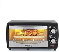Holstein Housewares 4-Slice Toaster Oven - Compact Black Countertop with 60-Min Timer, Pan & Rack for Baking, Broiling, Toasting