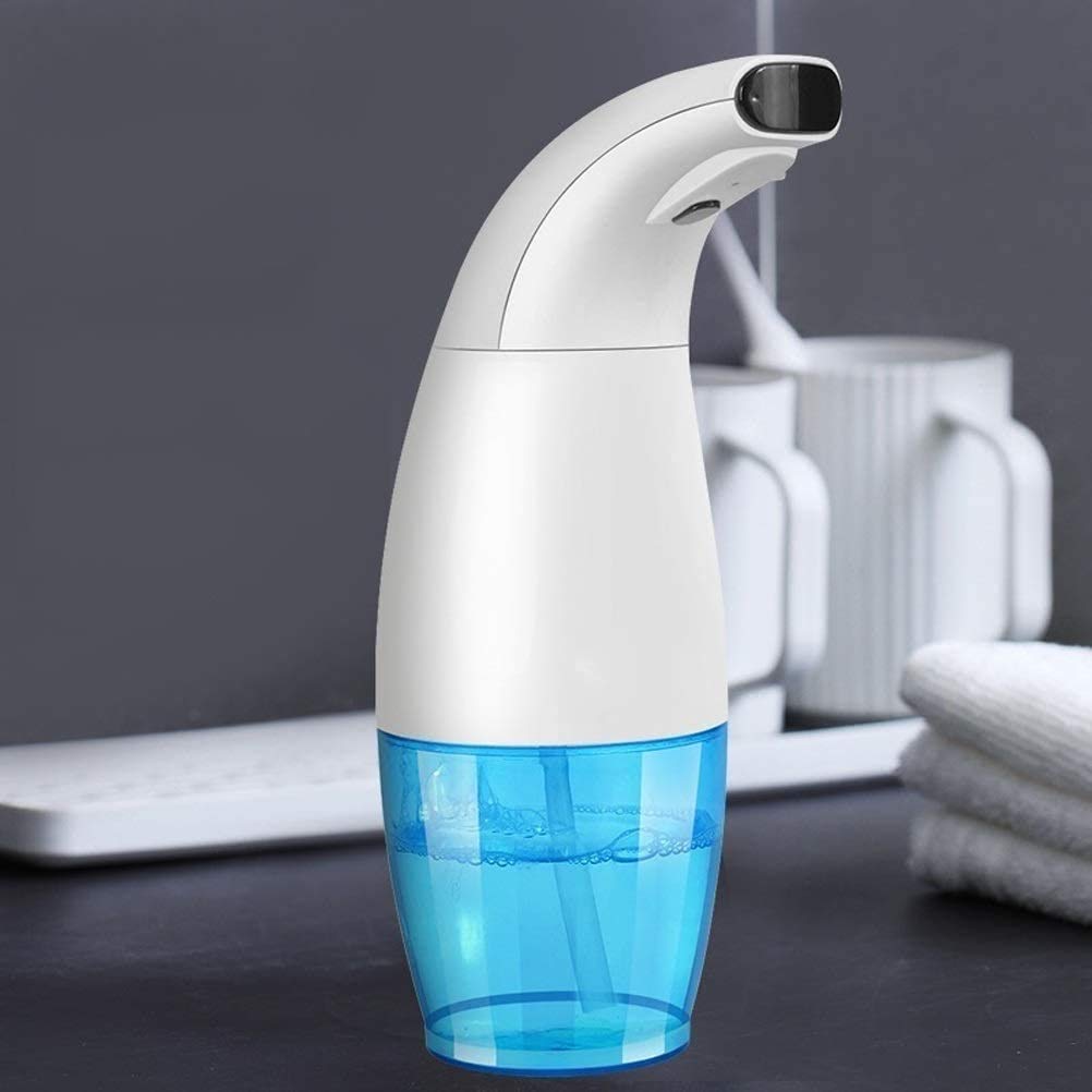 Dispenser per Sapone Automatico, Ricaricabile 11oz / 330ml Distributore di Sapone schiumogeno Senza tampeggio Impermeabile, Adatto per Bagno/Cucina/Ufficio/Hotel