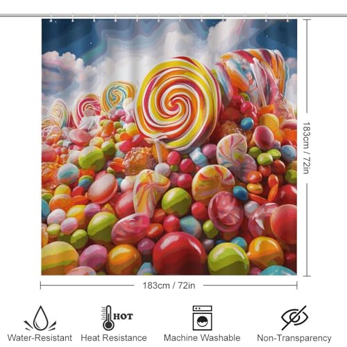 Rideaux de douche arc-en-ciel imperméables et ensemble de tapis de bain textiles