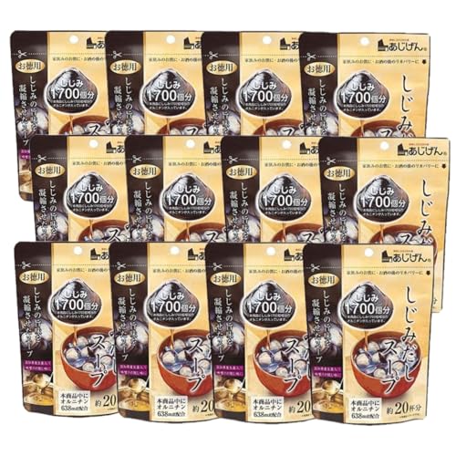 12個セット 味源 しじみだし スープ 約20杯分 110g 化学調味料不使用 顆粒タイプ しじみの旨み 即席スープ だしの素 お吸い物 インスタント 健康サポート 簡単調理 常備用 保存食