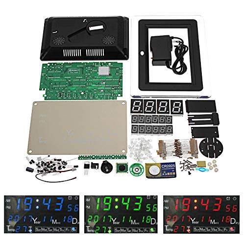 Buy KISSTAKER DIY Digital Clock Kit Electronic Calendar Day Clocks Soldering Practice Kit with