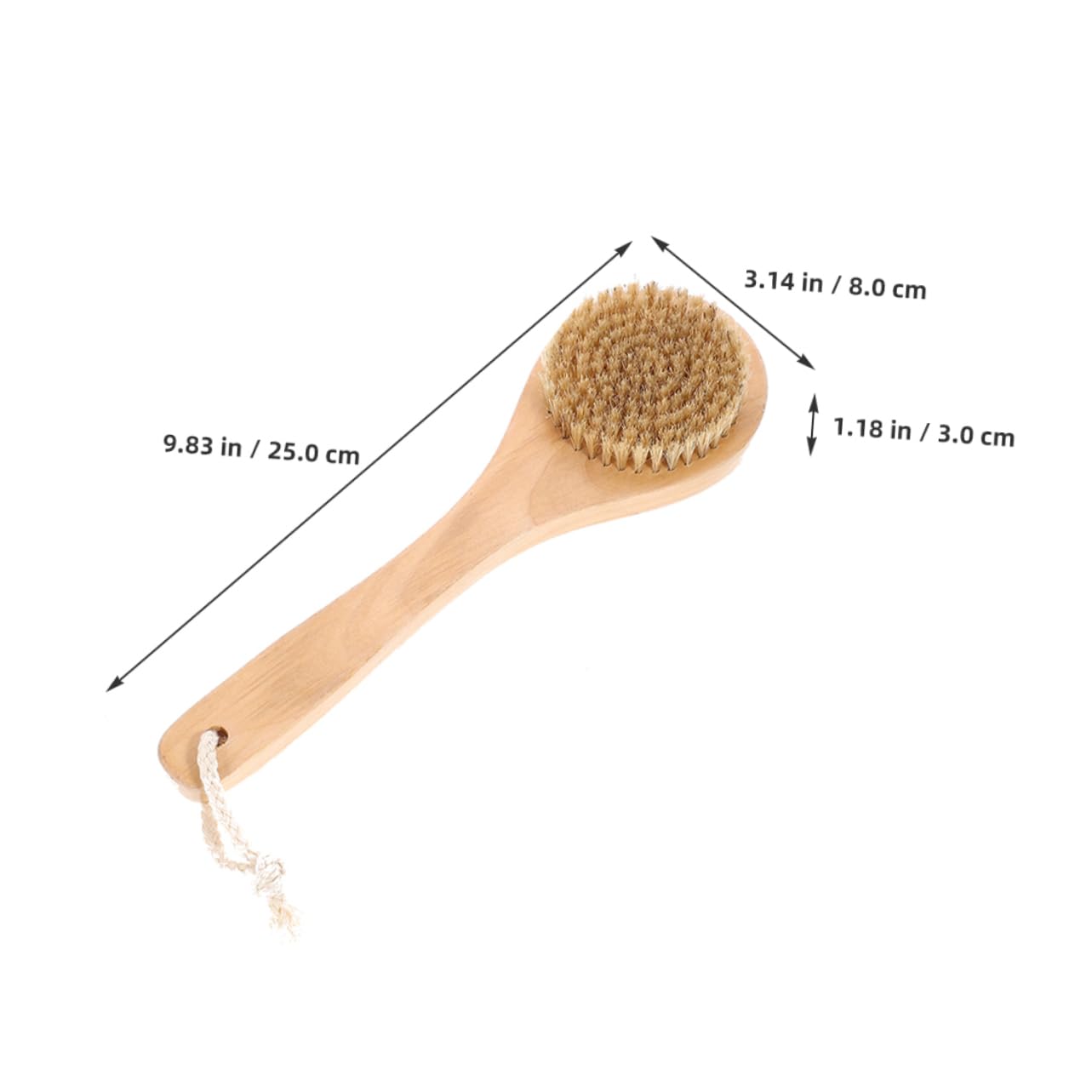 Healeved 5piezas Cepillo Exfoliante Corporal Con Mango De Madera Cepillo De Para Masaje y Limpieza Exfoliador De Baño Para Sensación Confortable La Piel
