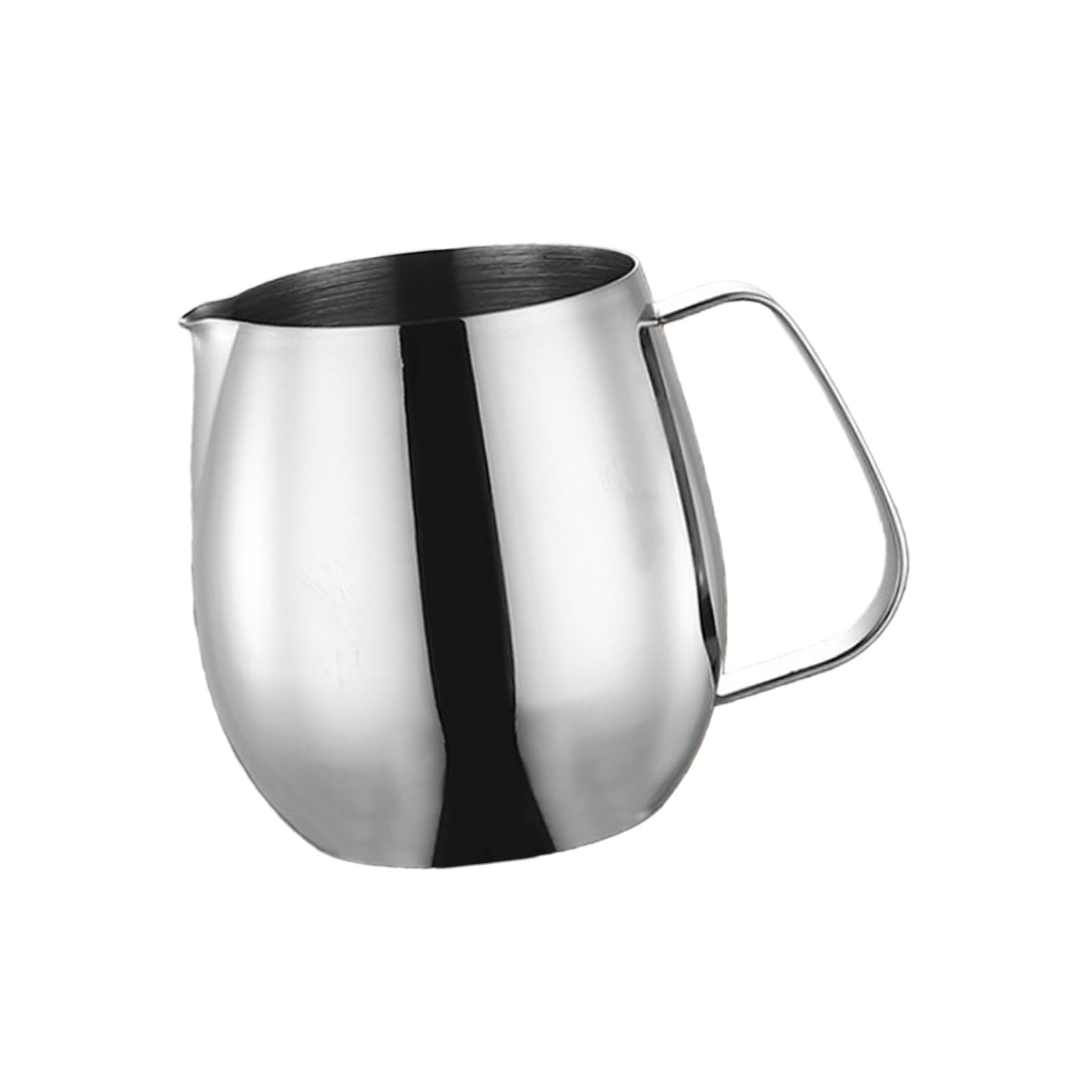carotoe Stainless Steels Milk Frothing Cup Comfort Handle Pitcher Cappuccino & Latte Art Frother Cup Coffee Accessories Hot Chocolate Frothing