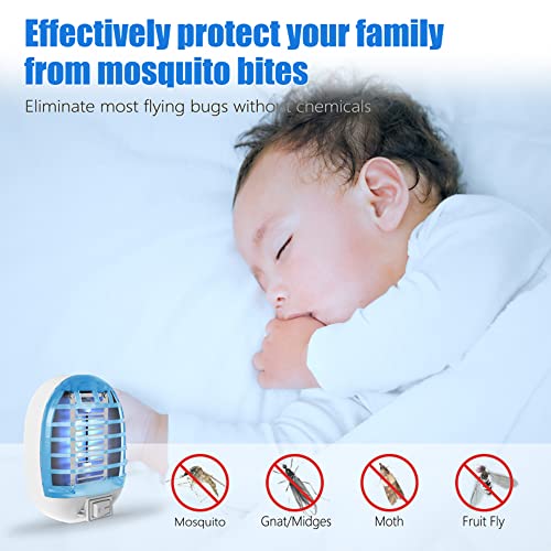 Dnfaf Bug Zapper Indoor, Fly Trap For Indoors, Electronic Mosquitoes Killer Mosquito Zapper With Blue Lights For Living Room thumb #3