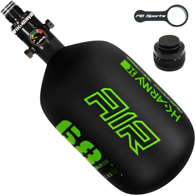 HK Army Alpha Air 4500psi HPA Tank w/Fill Nipple Cover & Thread Saver Combo