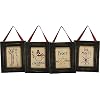 Primitives by Kathy 16500 Christmas Stitchery Wall Art Set of 4 Be Merry 375 x 45