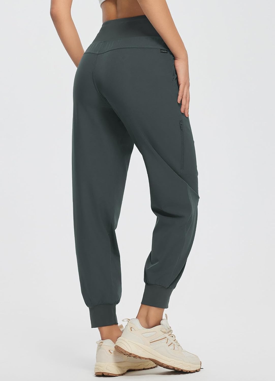 baleaf Women's Hiking Joggers Pants Lightweight Quick Dry with Zip Pockets Outdoor Athletic Workout Running Casual