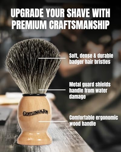 Safety Razor Shaving Kit | Vintage Wet Shave Grooming Set for Men - Includes: Safety Razor, Hair Shaving Brush, Alum Block, Shave Soap, Bowl & Double Edge Razor Blades