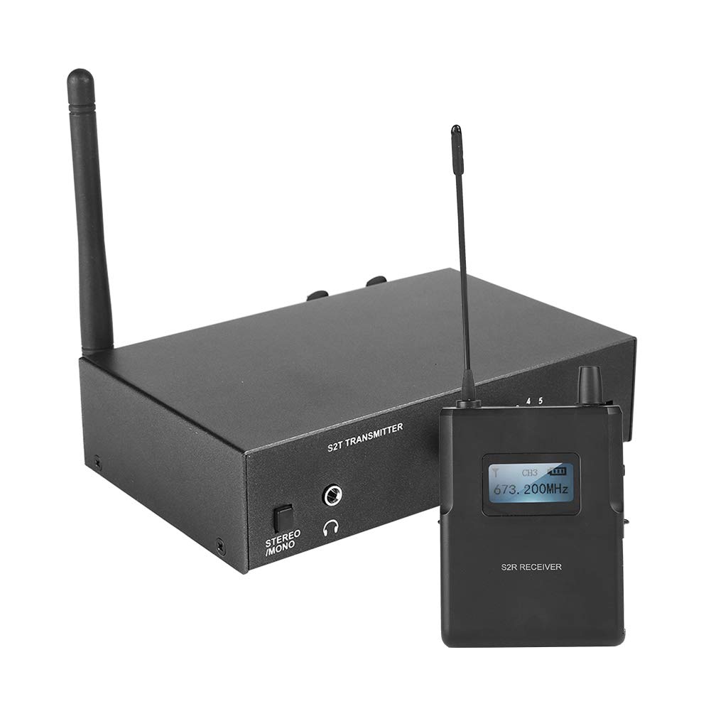 Monitor Inalámbrico In-Ear, Distancia de Transmisión 100M, UHF 670-680MHZ, para ANLEON S2 (1 transmisor y 1 receptor)
