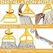 Commercial Mop with Extra Replacement Mop Head, String Mops for Floor Cleaning Heavy Duty Industrial Mop with Long Handle, Looped-End String Cotton Wet Mop for All Home/Garage/Office/Warehouse