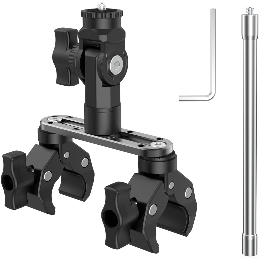 Soporte para cámara de acción, 12,5 x 17 cm, plástico negro