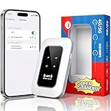 4G/5G Mobile WiFi Portable Hotspot Router, Unlocked SIM Card Slot, Ultra-Fast Internet up to 300 Mbps, Pocket-Sized MiFi Modem for Travel & Remote Work, Connect Up to 10 Devices
