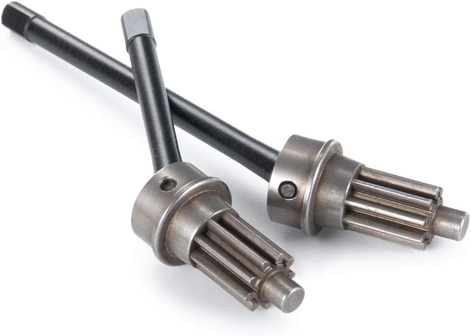 Que-T Front CVD Axle Shaft Set Portal Drive Input Gear for 1/10 RC TRX-4