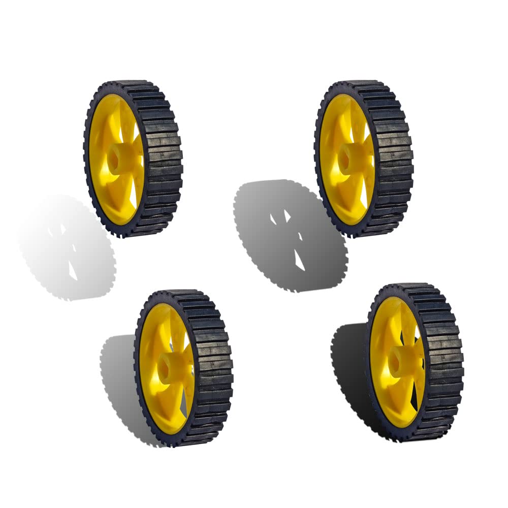 iEI Toy Car Robot Black Rubber Tire Yellow wheel 4512 45mm for DC BO Motor Science project (BO TIRE WHEEL BLACK YELLOW 4 Piece) (B0BDVZ88XY) Amazon Price History, Amazon Price Tracker