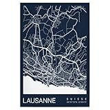 artboxONE Poster 30x20 cm Städte/Weitere Lausanne 