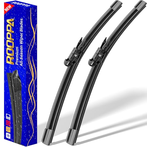 Image of 22 inch 22 inch Front Windshield Wiper blades Replacement for Chevy Chevrolet Silverado 2008-2013,Tahoe 2007-2013,GMC Sierra Yukon 2008-2013,Premium All-Season Replacement Automotive Windshield Wipers