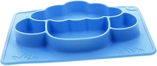 ibasenice Prato De Ovelha De Silicone Tigela De Sucção Para Comida De Bebê Utensílio De Silicone Para Descanso De Sucção Prato Infantil Talheres De Sucção Para Bebê Prato De Sucção