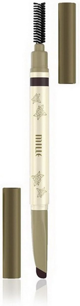 Mille Celeb 3D Eyebrow Pencil Waterproof Automatic with Brush (Deep Brown)