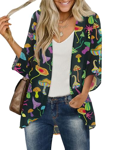 Image of BB&KK Women's Floral Kimono Summer Short Cover Ups Tops