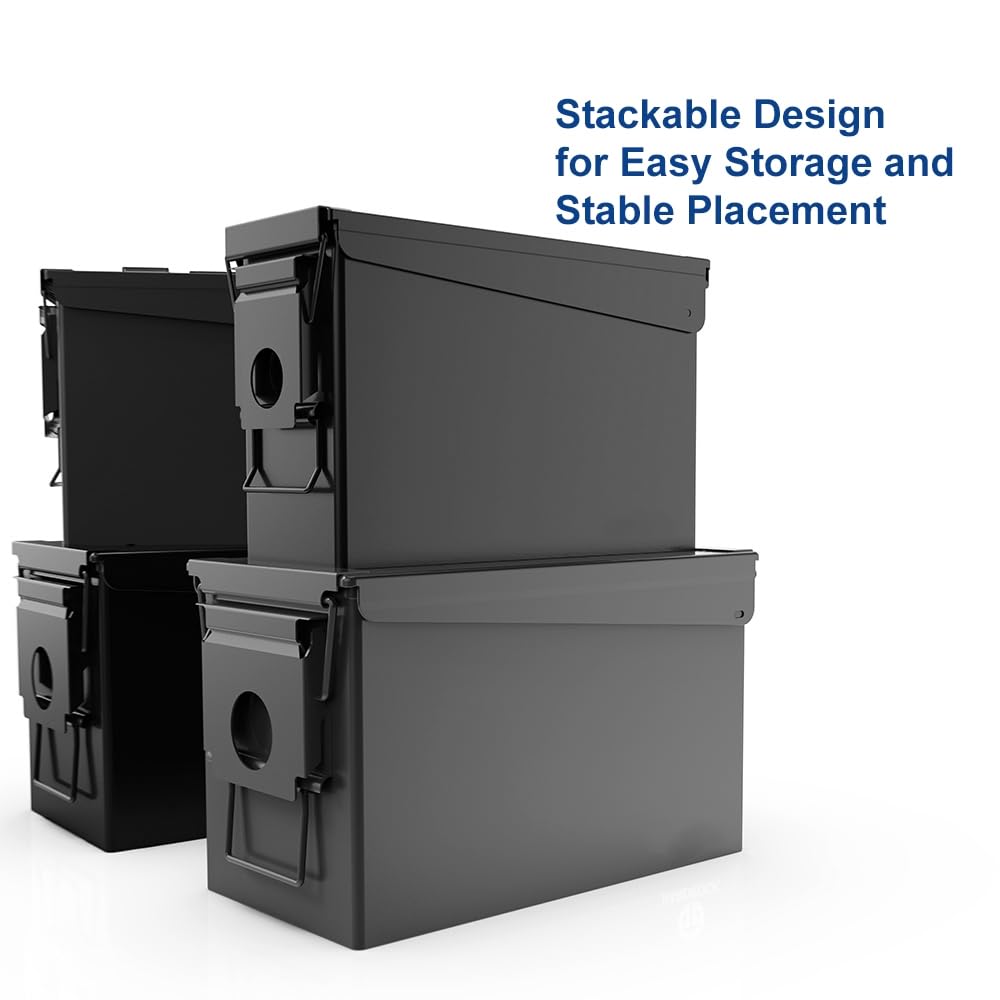 Amazon.com: HARDROCK 30 Cal Ammo Can Metal 9mm Ammo Box Storage