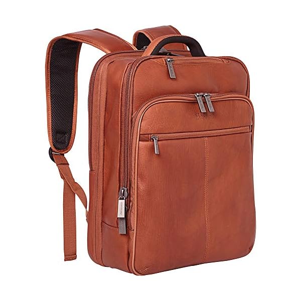 Kenneth Cole REACTION Out Of The Bag Manhattan Colombian Leather RFID 15.6" Laptop Briefcase