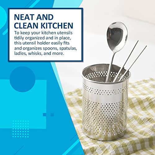 Home&I ROUND-SMALL Silverware Drying Basket, Kitchen Sink Utensil Holder Replacement,Thin Dish Drying Rack Countertop Organizer Stainless Steel 304 Flatware Cutlery Caddy Hold For Dish Drainer  thumb #4