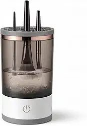 Higienizador Elétrico de Pincéis e Esponjas de Maquiagem – Limpeza Automática com Água e Secagem Rápida, Portátil, Recarregável USB, Prático, Higiênico e Ideal para Uso Diário e Profissional