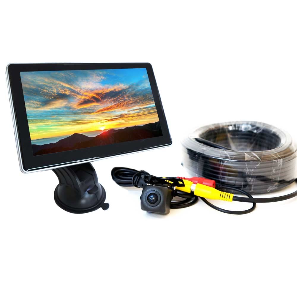 オンダッシュモニター 7インチ Bカメラ& 15m延長ケーブル&モニターセット Amazon | 7インチ オンダッシュモニター バックカメラセット 15m