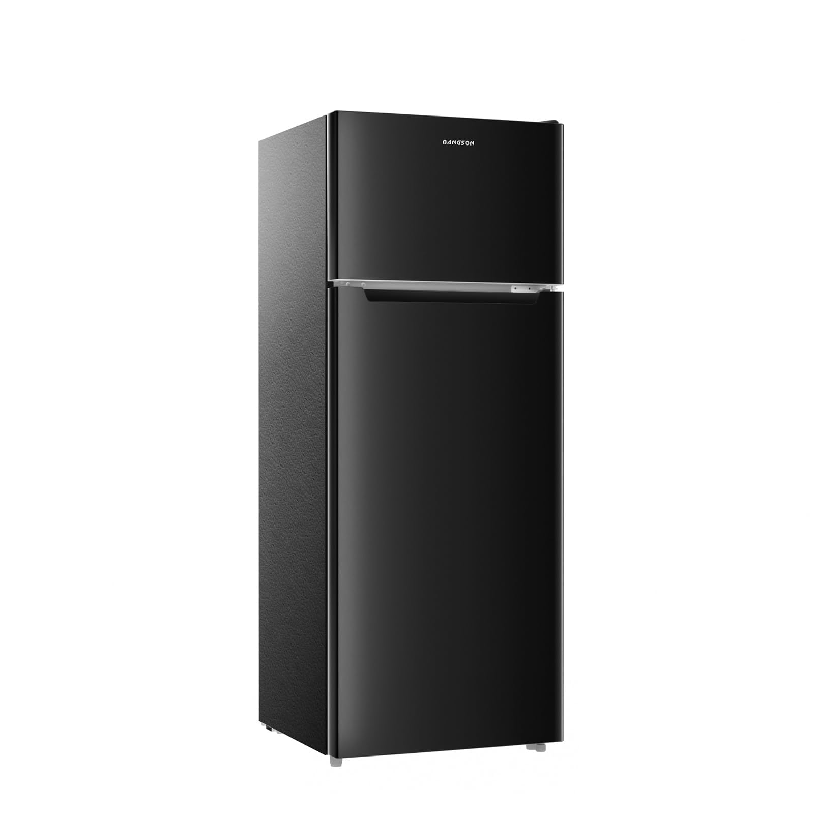 BANGSON 7.7 Cu.Ft Refrigerator with Top Freezer Apartment Size Black