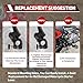 WOOSTAR 15mm Kickstart Lever Pedal Replacement for 50cc 70cc 90cc 110cc 125cc 150cc Pit Bike Dirt Bike Black