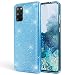 Produktbild NALIA Glitter Case kompatibel mit Samsung Galaxy S20 Plus Hülle, Diamant Schutzhülle Bling Cover Silikon Handyhülle Phone Etui, Strass Handy-Tasche Backcover Bumper Skin Glänzend, Farbe:Türkis