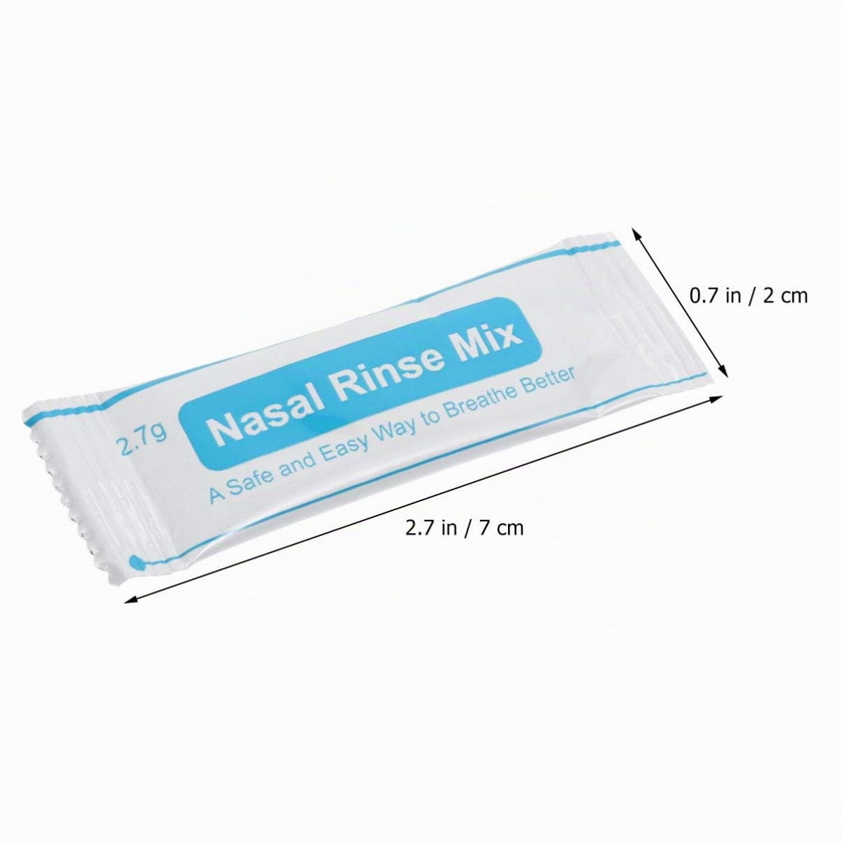 Healifty Caja 40 Paquetes Sal De Lavado Nasal InstantáNea Para Limpieza Nasal Diaria NiñOs Y Adultos Seguro Y PortáTil Para Cuidado De Nariz En Ambientes Con Polvo