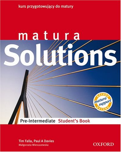 Amazon.co.jp: Matura Solutions Pre Intermediate Student's Book : 本