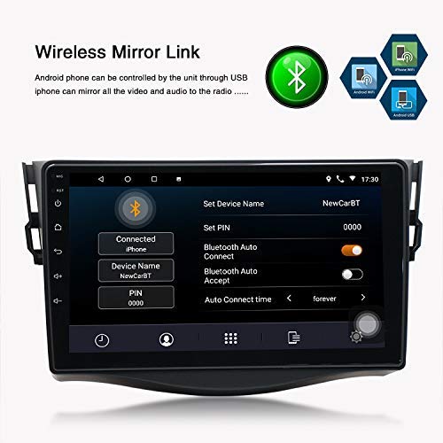 JALAL pour 07-11 Toyota RAV4 Navigation GPS avec écran capacitif HD 9"1G RAM + 16G ROM Prise en Charge Google Maps Bluetooth Appel Mains Libres Caméra de recul Lecteur multimédia de Voiture - Image 7