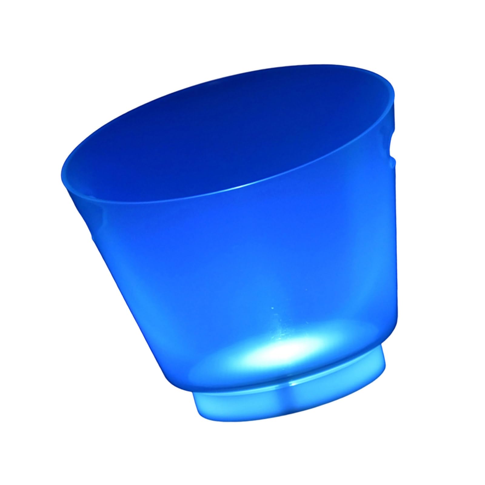 Tsophreniq Portable Glowing Ice Storage Container for Parties Shatters Resistant Materials and Ergonomic Carrying Handle Portable Ice Buckets with Handle
