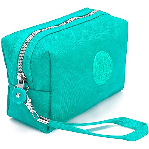 Estojo Escolar Feminino Masculino Grande Box Ziper Resistente Escolar Papelaria Fofa Quadrado Infantil Unissex Com Alça De Mão Organizador De Lápis Canetas Marcadores Lapiseiras Borrachas Apontadores (Verde)