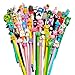 sencoo 24 pack Black Erasable Pens Kawaii Cute Cartoon Gel Ink Pens Assorted Style Writing Pens for Birthday Present School Prize Student Gift Fun Girl Pens (erasable black)