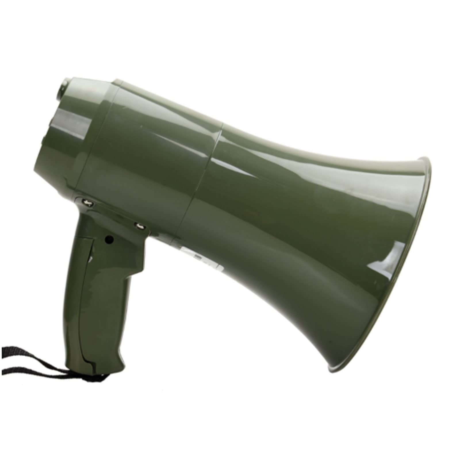 ppARK Megafon Tragbarer Megaphon-Lautsprecher, 15 W, tragbares Megaphon, einstellbare Lautstärkeregelung, Schiedsrichter-Bullhorn, eingebaute TröTe