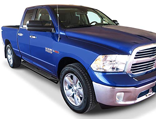 Aps Off-Road 6.5In Side Armor Stainless Steel Running Boards Compatible With Dodge Ram 1500 2009-2018 Quad Cab (Nerf Bars Side Steps Side Bars) #TOP5