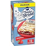 Pillsbury Toaster Strudel Frozen Pastries, Strawberry, Value Size, 12 Ct, 23.4...