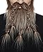 Mustaches Auto-Adhésives, Nouveauté, Viking Dwarf Fausse Barbe, Faux Cheveux Faciaux, Brun avec Grise Couleur