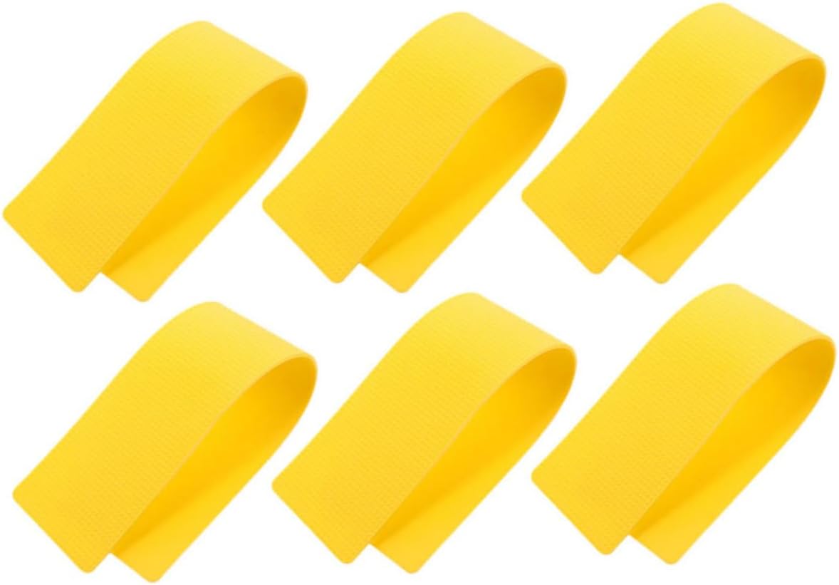 Hemoton Non Slip Football Training Signs Durable Carpet Markers for Soccer Basketball Tennis Courts Colorful PVC