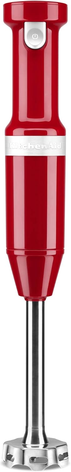 KitchenAid KHBBV83ER Cordless Variable Speed Hand Blender with Chopper and Whisk Attachment, Empire Red: Home & Kitchen
