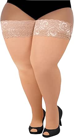 6672Q Plus Luna Thigh High Stockings