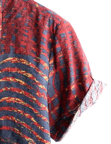Image of VATPAVE Mens Casual Hawaiian Floral Shirts Short Sleeve Button Down Tropical Shirts Beach Summer Shirts